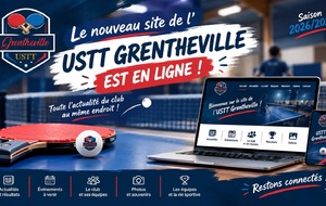🏓 Bienvenue sur le nouveau site de l’USTT Grentheville !