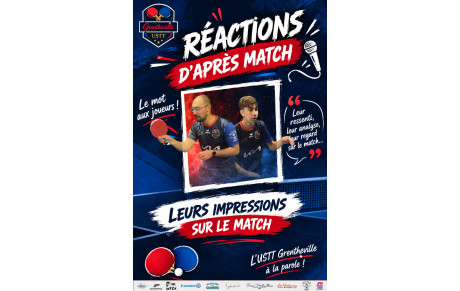 Les réactions de l'équipe de Grentheville du match de vendredi